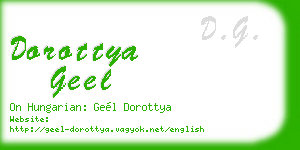 dorottya geel business card